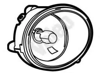 Lampa przeciwmgielna prawa 6011300E Polcar