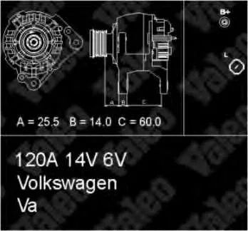 Alternator 1398244 Volvo