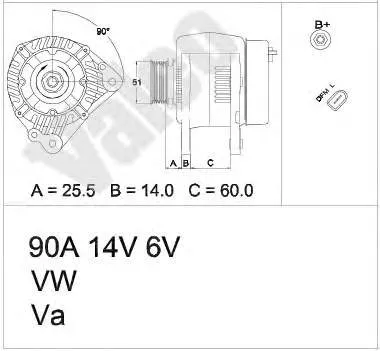Alternator 1516485R DAF