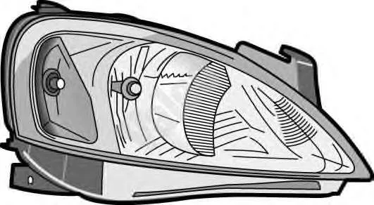 Reflektor prawy 5556103E Polcar