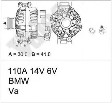 Alternator 437449 VALEO