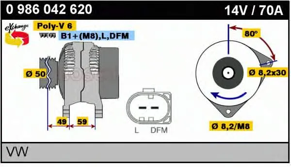 Alternator 0124315007 MSG Rebuilding