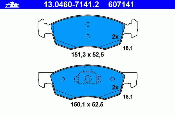 Klocki hamulcowe przednie tarczowe 77363496 Fiat/Alfa/Lancia
