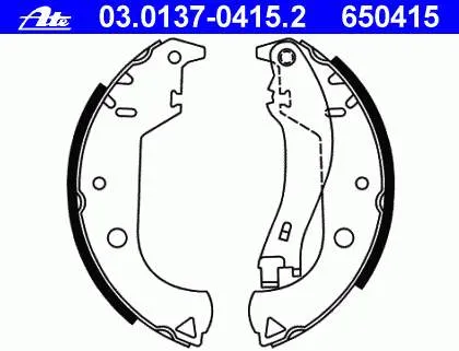 Klocki hamulcowe tylne bębnowe 77362452 Fiat/Alfa/Lancia
