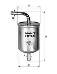 Filtr paliwa KL119 Mahle Original