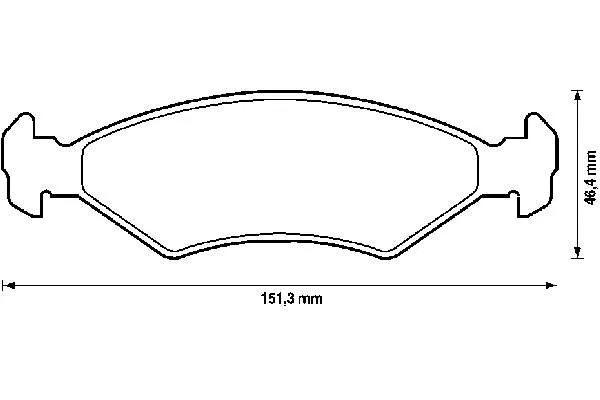 Klocki hamulcowe przednie tarczowe 94748947 General Motors