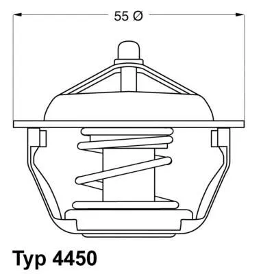 Termostat 445083D Wahler