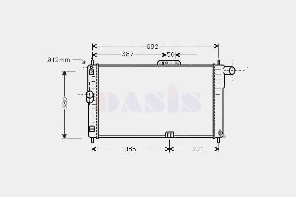 Chłodnica silnika 96109532A General Motors