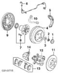 Tarcza hamulcowa tylna 42510SR3A11 Honda