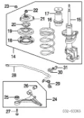 Tuleja stabilizatora przedniego 51306S7B014 Honda