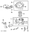 Filtr powietrza 17220PNB003 Honda