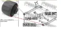Silentblock tylnej belki N25310 RBI