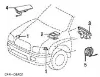 Pierścień kontaktowy AIRBAG, taśma kierownicy Toyota Highlander 1 ACU2, MCU2