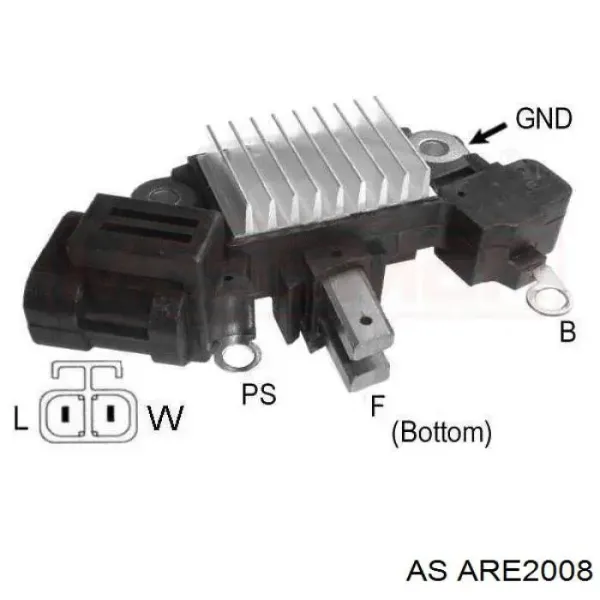 Regulator alternatora (przekaźnik ładowania) ARE2008 AS/Auto Storm