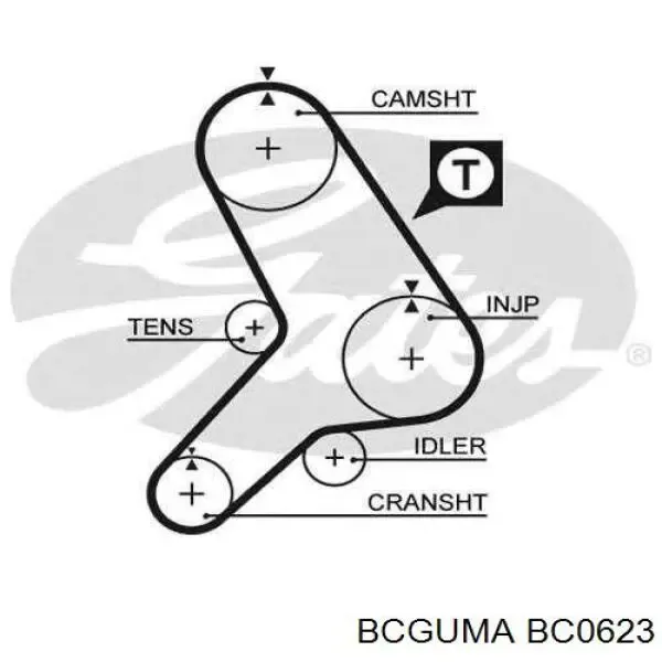 Silentblock amortyzatora tylnego BC0623 Bcguma