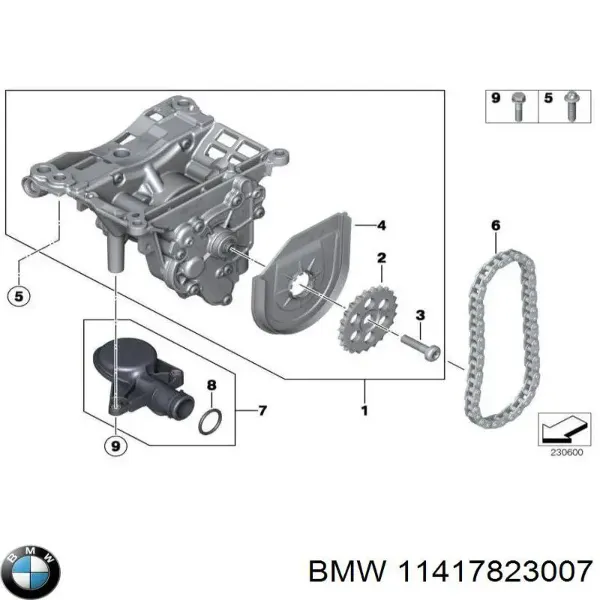 Pompa oleju 11417823007 BMW