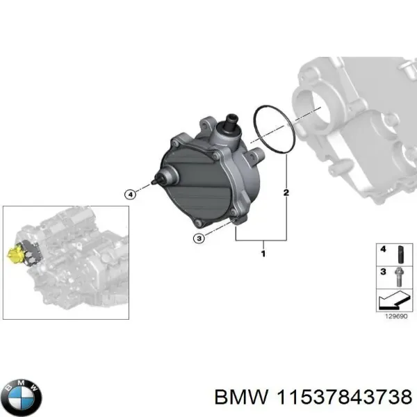 Pompa chłodząca wodna 11537843738 BMW