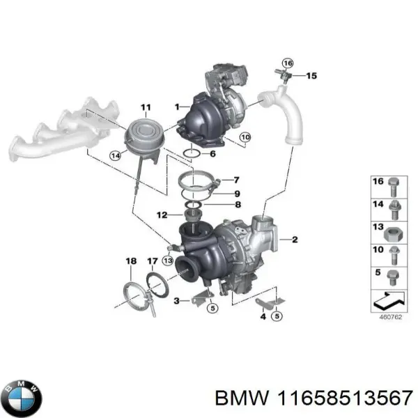 Turbina 11658513567 BMW