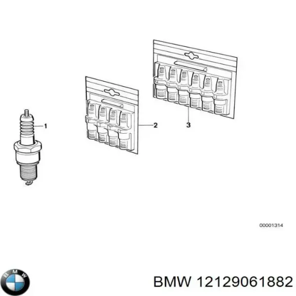 Świeca zapłonowa 12129061882 BMW