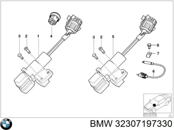 Wkładka stacyjki zapłonowej BMW 3 E46