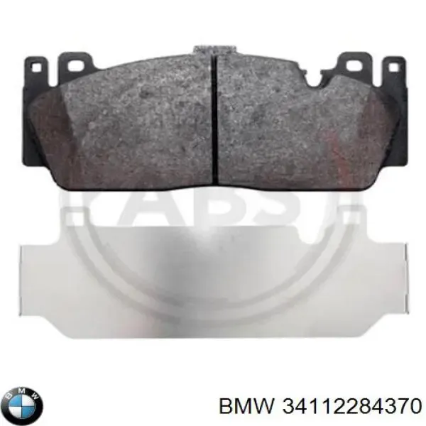 Klocki hamulcowe przednie tarczowe 34112284370 BMW