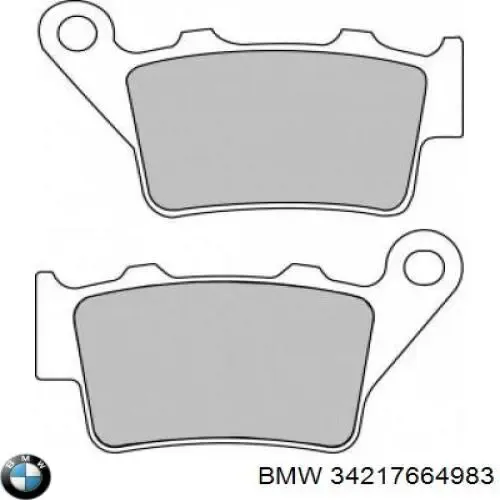 Okładziny (klocki) do hamulców tarczowych tylne 34217664983 BMW