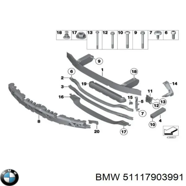 Absorber (wypełniacz) zderzaka przedniego PBM04513AE Signeda