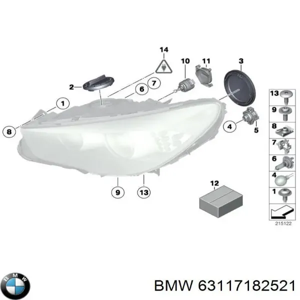 Kierunkowskaz prawy BMW X5 F15, F85