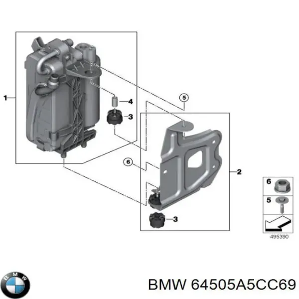 Chłodnica klimatyzacji 6805342 BMW