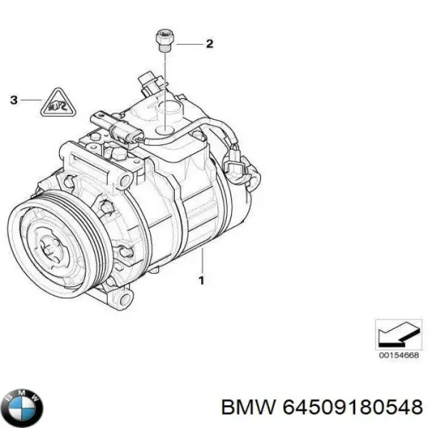 Sprężarka klimatyzacji 64509180548 BMW