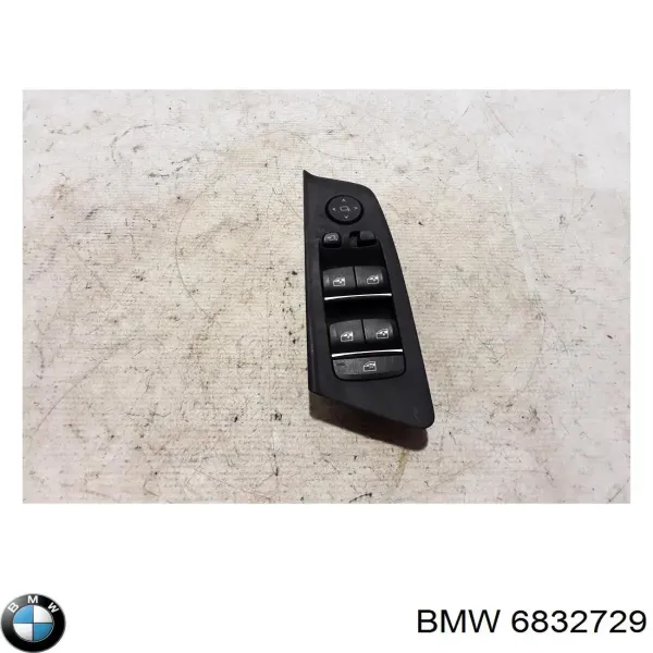 Panel przyciskowy sterowania podnośnikiem szyby przedni lewy 6832729 BMW