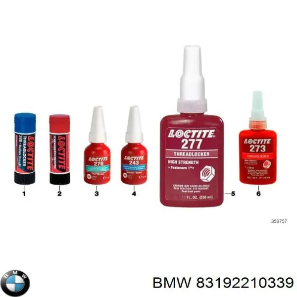 Klej anaerobowy 83192210339 BMW