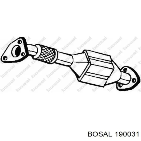 Tłumik, tylna część Peugeot 407 SW 6E