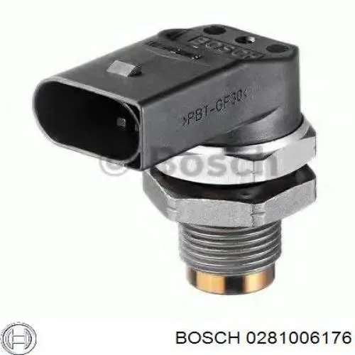 Czujnik ciśnienia paliwa 0281006176 Bosch