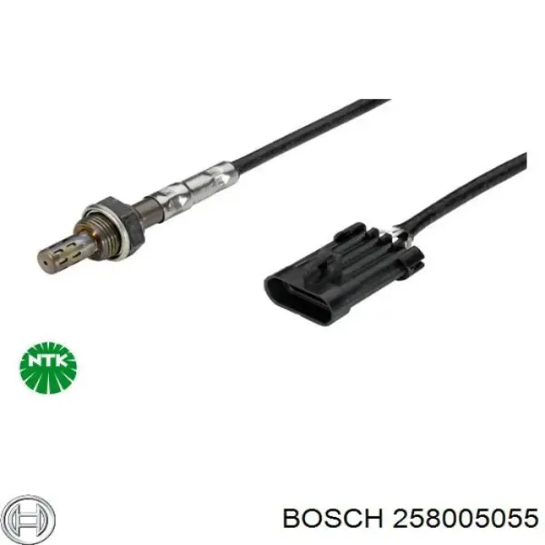 Sonda lambda, czujnik tlenu 258005055 Bosch