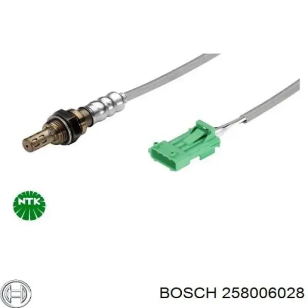 Sonda lambda czujnik tlenu przed katalizatorem prawy 258006028 Bosch