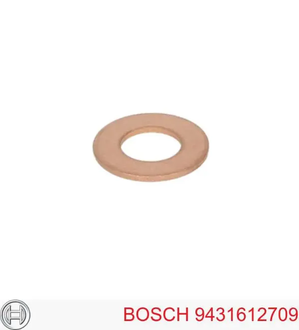 Pierścień uszczelniający wtryskiwacza 9431612709 Bosch