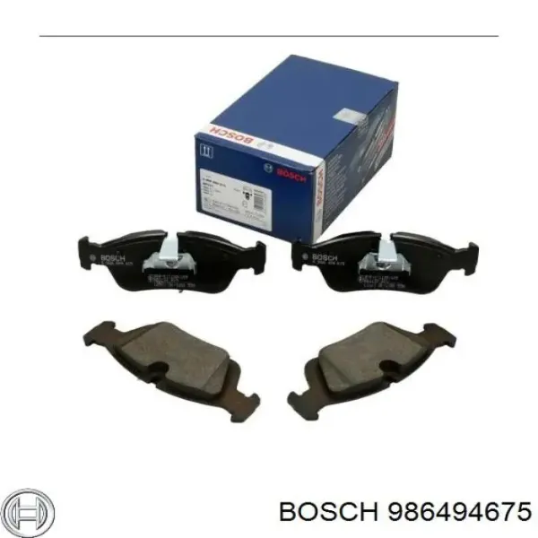 Klocki hamulcowe przednie tarczowe 986494675 Bosch