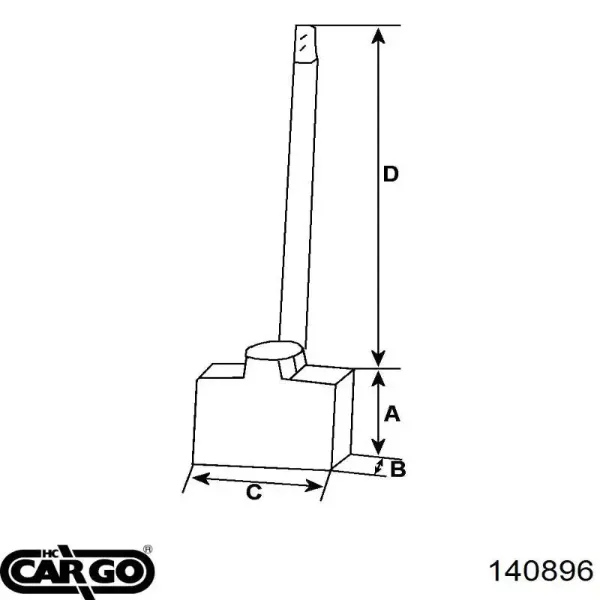 Szczotka rozrusznika 140896 Cargo