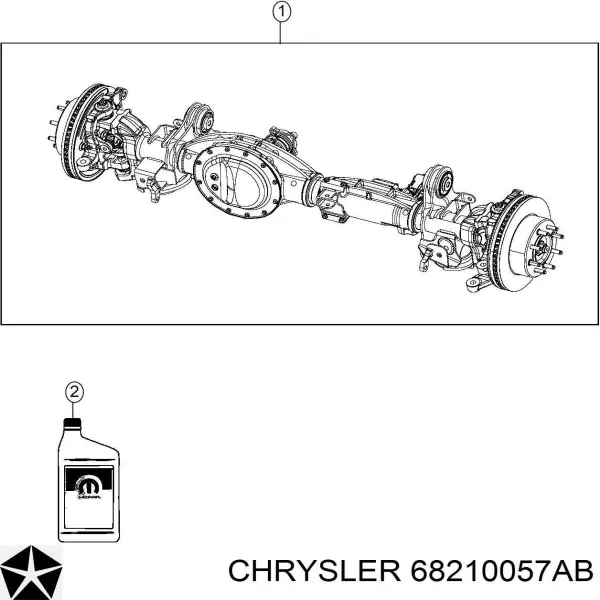 Olej przekładniowy 68210057AB Chrysler