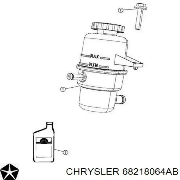 Olej przekładniowy 68218064AB Chrysler