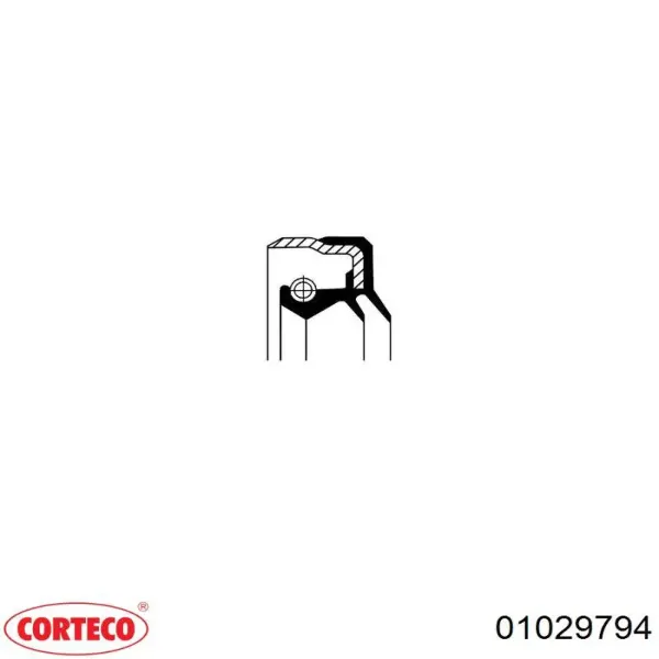 Uszczelniacz półosi mostu przedniego 01029794 Corteco