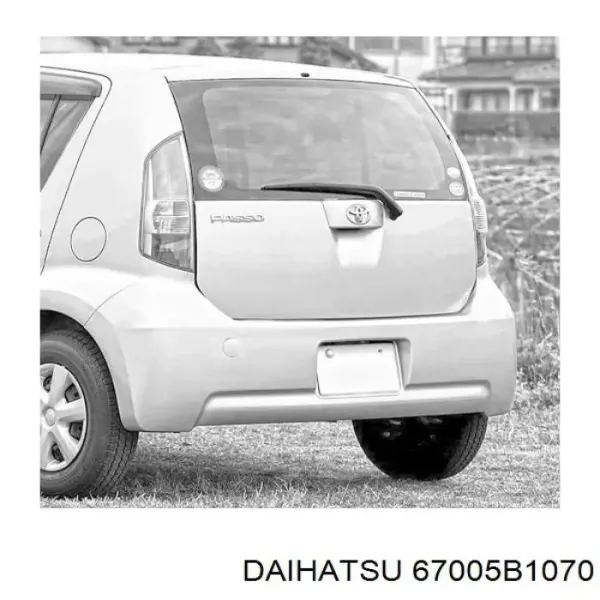 Drzwi tylne (bagażnika 3/5) Daihatsu Sirion M3