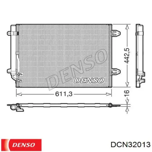 Chłodnica klimatyzacji DCN32013 Denso