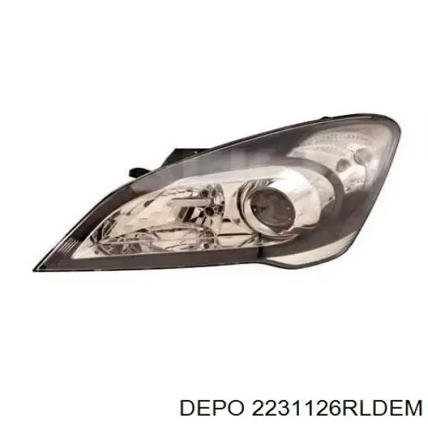 Reflektor prawy 2231126RLDEM Depo/Loro/Abakus