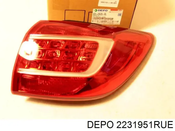 Lampa zespolona tylna prawa zewnętrzna 2231951RUE Depo/Loro/Abakus