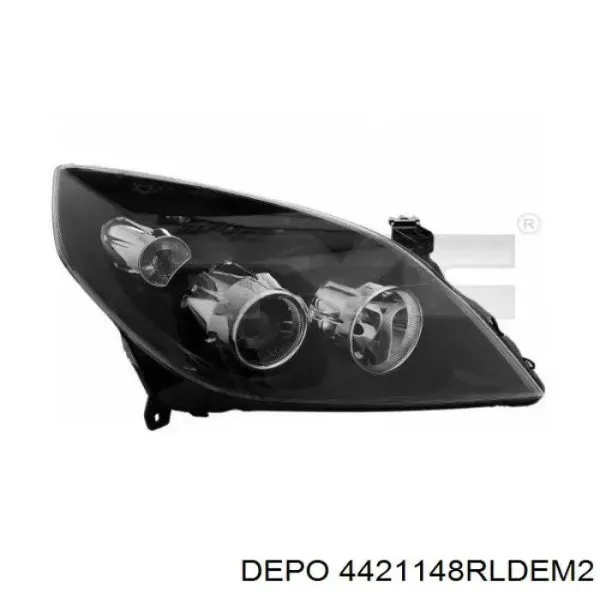 Reflektor prawy 4421148RLDEM2 Depo/Loro/Abakus