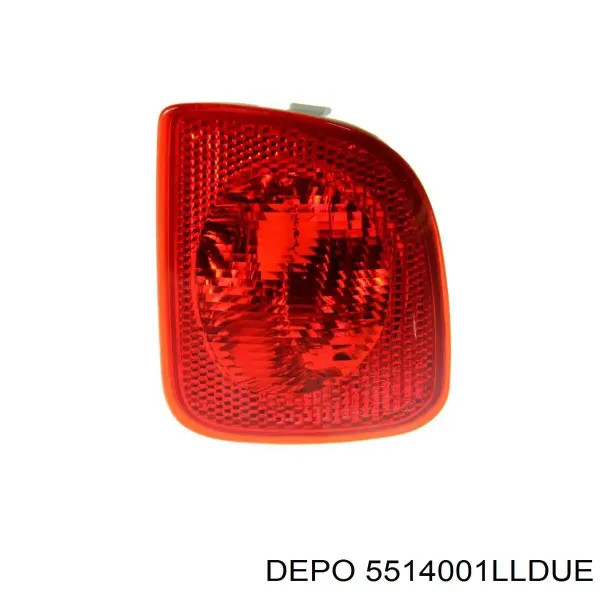 Przednia lampa przeciwmgielna tylna lewa 5514001LLDUE Depo/Loro/Abakus