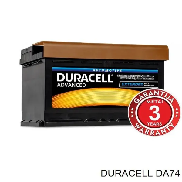 Bateria (akumulator) DA74 Duracell