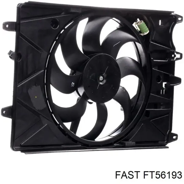 Dyfuzor chłodnicy, w komplecie z silnikiem i wirnikiem 52052605 Fiat/Alfa/Lancia
